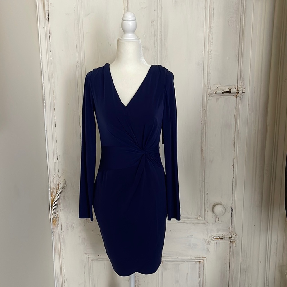 GUESS Navy LS Dress NWT